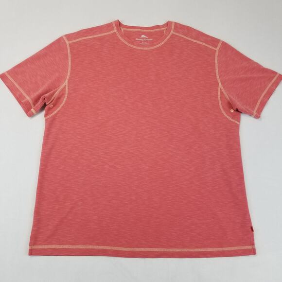 Tommy Bahama Shirt Mens XL Red Heather Tencel Lyocell Short Sleeve Casual T20857 - Picture 11 of 11